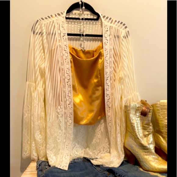 Cream Lace Cardigan - Picture 1 of 1